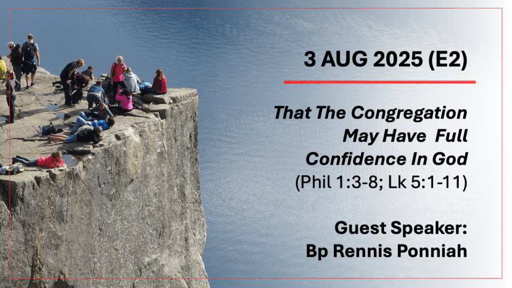 That The Congregation May Have Full Confidence in God Image